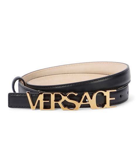 Versace Logo Leather Belt 